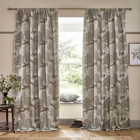 Brook Pencil Pleat, Linen - Ready Made Curtains - Image 3